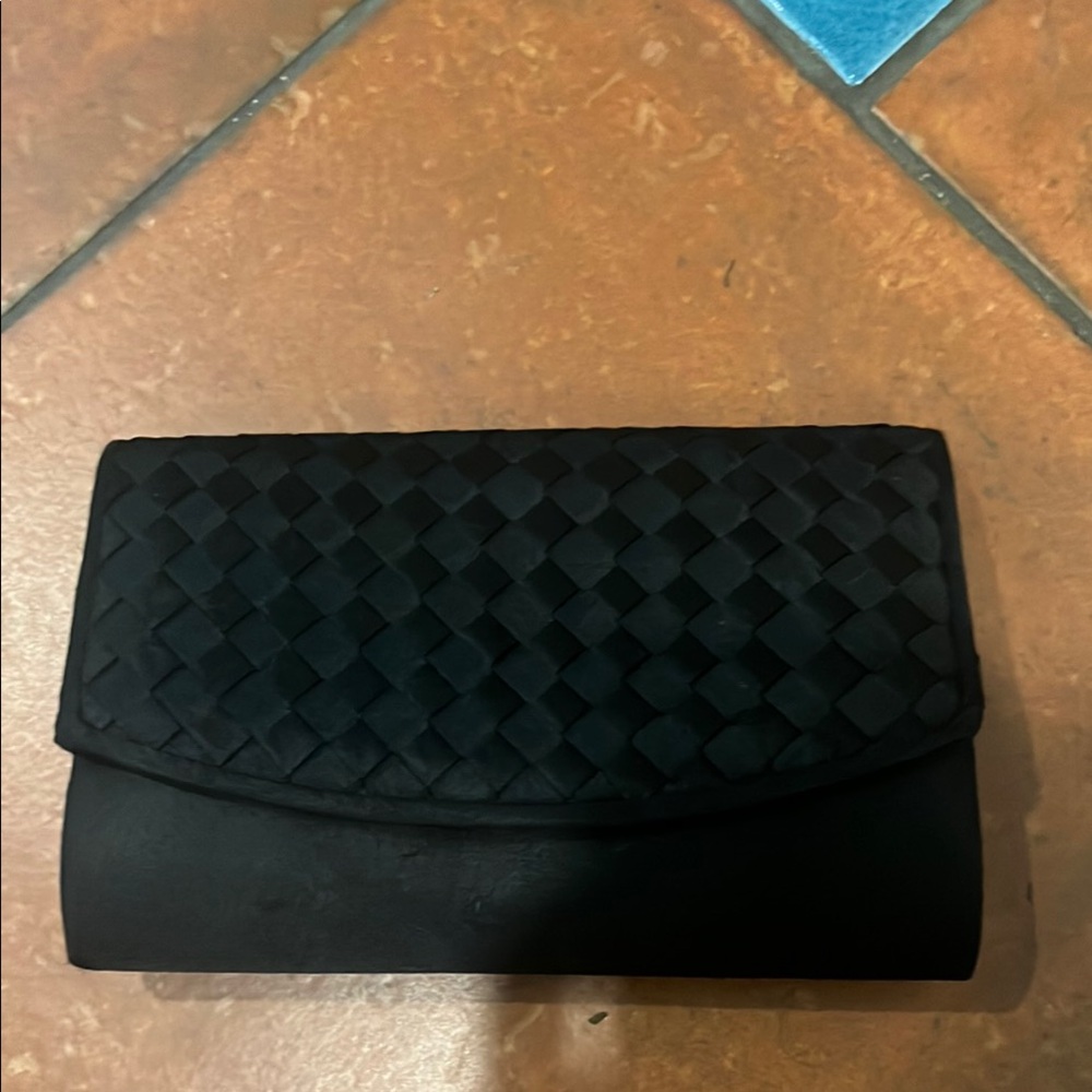 Black Woven Clutch